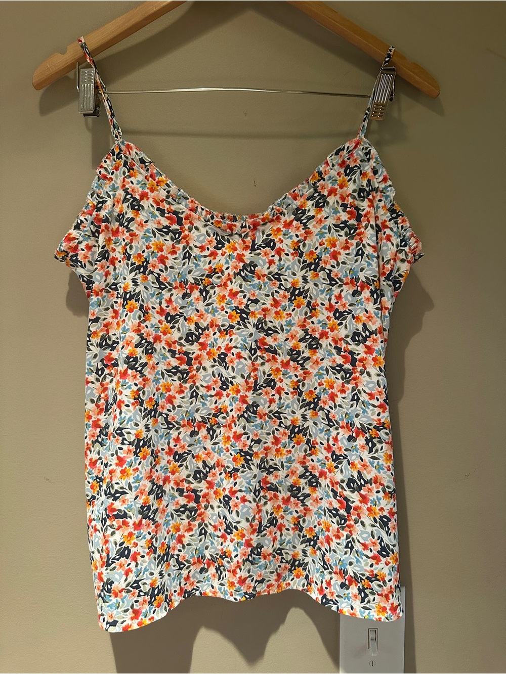 LOFT Floral Spaghetti Strap Top size XS NWT